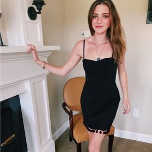 Black cocktail dress